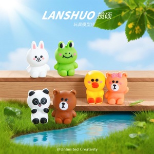 Lanshuo Resin Cartoon Animal Figurines <b>Mini</b> 3D DIY Craft Decorations For <b>Desk</b> Ornaments Handmade Jewelry Set - Product Image 3