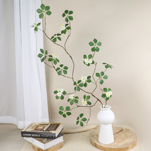 Plante artificielle de lotus Yu Hong, grande branche, fleur en soie, décoration intérieure, style zen chinois - Product Image 4