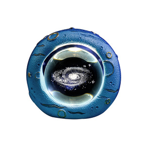 USB Rechargeable LED Atmosphere Acrylic Ball Night <b>Light</b> <b>Sensor</b> Control Color-Changing 3D Star Ocean Moon Saturn Solar Middle - Product Image 3