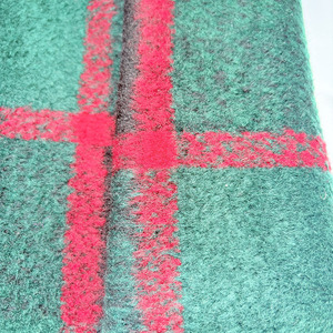 Durable 530GSM Heavyweight Coating Material 20% <strong>Wool</strong> 80% Polyester Green <strong>Red</strong> Plaid <strong>Wool</strong> Fabric for Daily Winter Coat Jacket - Product Image 5