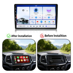 Écran de voiture Android 9 pouces 8 cœurs 2+64 Go avec prise en charge DSP FM Carplay et Android Auto, WiFi intégré, <span class=keywords><strong>lecteur</strong></span> <span class=keywords><strong>DVD</strong></span> de voiture - Product Image 6