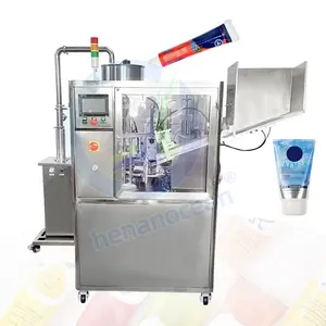 Automatic Hot Toothpaste Metal Aluminium Plastic Tube Fill and Seal Machine for Grease