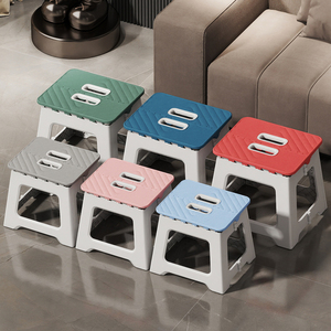 Prix d'usine Tabouret pliant en plastique de haute qualité Tabouret rétractable pliant léger portable Tabouret en plastique pliable - Product Image 2