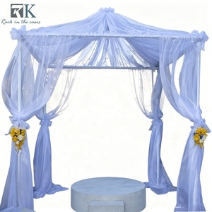 <b>Wedding</b> Pipe and Drape Kit Aluminum Pipe and Drape <b>Frame</b> with White Drapery Telescopic Backdrop Stand Kit Sale - Product Image 1