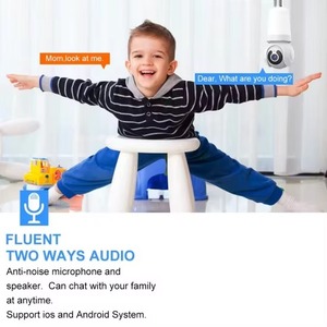 Nhỏ gọn 3MP PTZ WIFI V380 Pro bóng đèn thông minh máy ảnh với E27 ổ cắm <span class=keywords><strong>Hidden</strong></span> thiết kế hai cách giọng nói trong nhà giám sát an ninh - Product Image 6