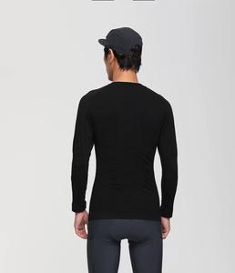 Tecnología de otoño e invierno, tela de lana <span class=keywords><strong>merino</strong></span>, capa inferior, ropa cálida para montar en bicicleta de carretera, camisa de <span class=keywords><strong>ciclismo</strong></span> que absorbe el sudor - Product Image 4