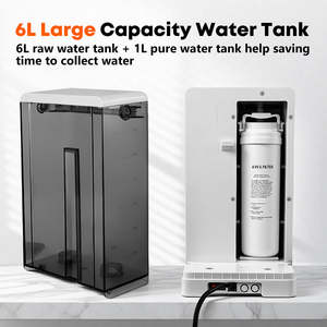 เครื่องกรองน้ำระบบ Reverse Osmosis แบบตั้งโต๊ะ CT5 พร้อมระบบทำน้ำร้อน/เย็นทันที  ระบบกรอง 4 ขั้นตอน ถังเก็บน้ำ 6 ลิตร - Product Image 4