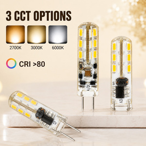 หลอดไฟ LED G4 1.5W 12V AC DC ปรับความสว่างได้ ไม่กระพริบ SMD 2835 15000H รับประกัน 2 ปี CE RoHS ETL สำหรับโคมไฟระย้าภายในอาคาร - Product Image 3