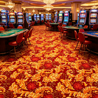 Langlebiger und Gemusterter Casino-Teppich, Spielboden-Teppich, Schallabsorbierend