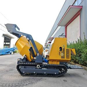 Truk kecil pengaduk beton Self-loading bertenaga bensin, kapasitas 300L, sangat Mobile, penting untuk konstruksi. - Product Image 4