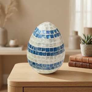 Handmade Bamboo Core Mother Pearl Easter Decorative Egg Luxury Home Ornament Table Centerpiece Spring Holiday Gift Vietnam Adult - Product Image 3