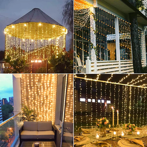 <span class=keywords><strong>Rideau</strong></span> <span class=keywords><strong>lumineux</strong></span> LED 3x1,5m pour extérieur, télécommande, lumières de Noël, <span class=keywords><strong>rideau</strong></span> <span class=keywords><strong>solaire</strong></span>, 19 modes, lumières de <span class=keywords><strong>rideau</strong></span> colorées pour la décoration de jardin - Product Image 6
