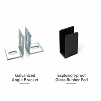Support d'angle en L traditionnel galvanisé, fixation de surface plane, pour porte et fenêtre, antirouille, installation à 90 degrés, dédié