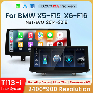 HFmidia 2026 ระบบลินุกซ์ใหม่ 10.25 นิ้ว หน้าจอบาง สำหรับ BMW X5 X6 F15 F16 F85 F86 เครื่องเล่นวิดีโอในรถยนต์แบบไร้สาย CarPlay - Product Image 2