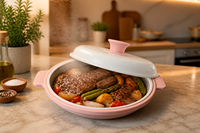 Plaque de cuisson micro-ondes en silicone avec revêtement PTFE, antiadhésive, écologique, jetable, ustensiles de cuisine, OEM ODM, logo personnalisé