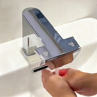 HLK Nouveau Robinet Automatique 3-en-1 avec Capteur, Distributeur de Savon et Sèche-Mains – Induction par Capteur et Utilisation Manuelle Disponibles – Robinet Moderne Sans Contact