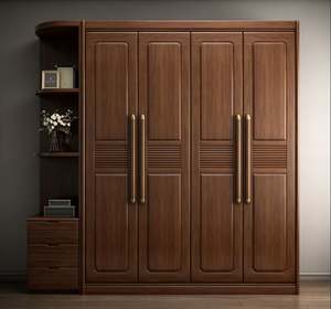 BALOM Customized Sliding Door <b>Wardrobe</b> With Aluminum Frame Tempered Glass Panels and Drawer Organizers for Modern Bedrooms - Product Image 2