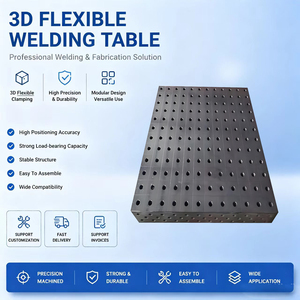 <span class=keywords><strong>Table</strong></span> de travail de soudage flexible 3D D28, plateforme de soudage en acier nitrué <span class=keywords><strong>perforé</strong></span> pour la fabrication en atelier - Product Image 4