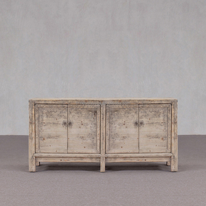 עתיק סיני במצוקה עץ ארבע דלתות לסביבה ידידותית לסביבה - Product Image 1