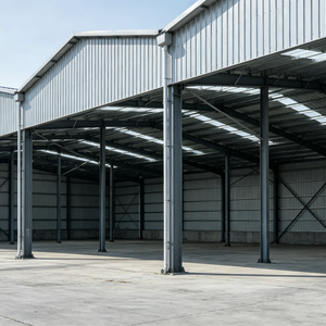 Almacén de Estructura de Acero Expandible de Múltiples Vãneas, Instalación de Almacenamiento Logístico de Diseño Flexible - Product Image 1