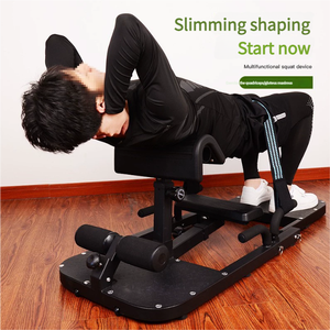 Machine à sissy squat réglable et durable en métal, banc <span class=keywords><strong>pliable</strong></span> en acier et cuir pour l'entraînement des abdominaux, des hanches et des jambes, portable - Product Image 5