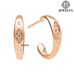 Premium Luxury Natural VVS Diamond <b>Stud</b> Earrings 925 Sterling <b>Silver</b> Stylish Bridal And Party Wear Jewelry From Indian Supplier - Product Image 3