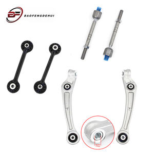 Kit suspensi depan, 14 buah lengan lurus Horizontal batang tarik bola sendi kontrol lengan set untuk Audi A4L B8 8K0407151B - Product Image 5