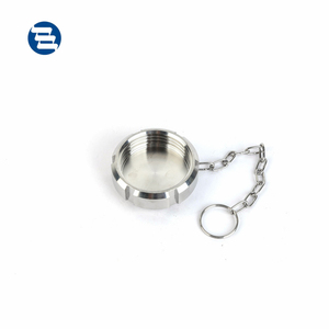 Santhai Sanitary Stainless Steel 304 316L SMS RJT DIN 11851 Union Hot Selling <strong>End</strong> <strong>Cap</strong> with chain - Product Image 2