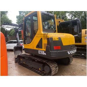 Mini-pelleuse sur chenilles Volvo EC55B fabriquée en Corée, pelleuse sur chenilles 5 tonnes économique EC55 PC55 305.5E en Chine - Product Image 1