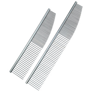Stainless Steel Pet Grooming Comb Small Size Large Size For Dogs And <b>Cats</b> With Angled Edge For Detangling And Styling - Product Image 5