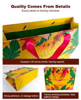Sacs en papier personnalisés de luxe avec logo personnalisé, imprimés, roses, personnalisés, avec poignées robustes, pour emballer des vêtements en magasin