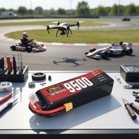 Batterie Lipo RC haute capacité 4S 14.8V 8000MAH 9500MAH 10000MAH, batterie au lithium pour drone de grande taille, quadricoptère, voiture de course