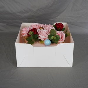 Wholesale 10*10*10inch Cake <b>Box</b> Foldable Party Food Cake <b>Box</b> Without Window - Product Image 2