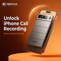 REMAX Enregistreur vocal intelligent IA 64 Go Transcription en temps réel 118 langues Double micro Magnétique Ultra-mince Enregistrement 32H