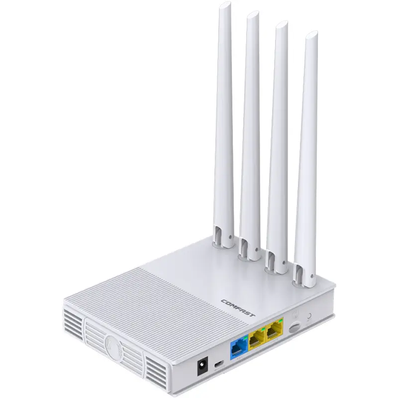 Comfast 300Mbps Bên Ngoài 4 Anten LTE Router Không Dây 4G Wifi Modem Router Với Khe Cắm Thẻ Sim cf-e3 V3