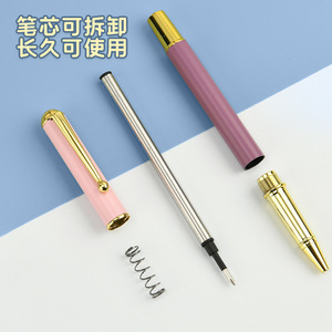 Metal Ballpoint <b>Pen</b> 0.5Mm Stainless Steel Tip With Spring Mechanism For Office Use - Product Image 1