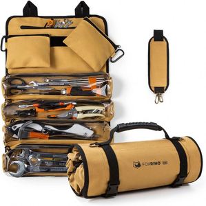 Échantillon gratuit : Sac de rangement mural enroulable en EVA avec fermeture éclair, organisateur d'outils, type sac seau - Product Image 4