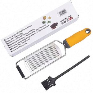 Rallador de Queso Manual de Metal Resistente, Rallador de Acero Inoxidable, Rallador de Limón para Cortar Parmesano, Ajo, Nuez Moscada, Chocolate - Product Image 2