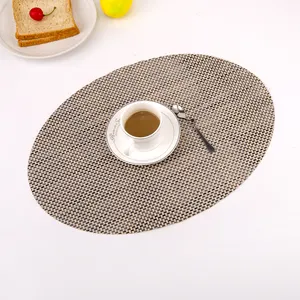 Kitchen Hotel Esstisch Restaurant Hitze beständige Tischs ets Wasch bare ovale PVC-gewebte Tischs ets