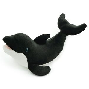 Peluche de Delfín Negro de una Pieza, Juguete de Peluche Inspirado en Tiburones y Ballenas con Relleno de PP, Accesorio para Niños - Product Image 1