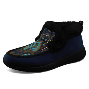 Bottes décontractées tendance pour hommes 2026, respirantes, à motifs floraux ethniques, et chaussures courtes en peluche pour femmes, idéales pour le dropshipping |   FN064-26020260627 - Product Image 3