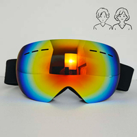FBFU Lunettes de ski pour hommes/femmes, protection UV400 sphérique, matériau PC, anti-buée, lentille polarisée, OEM, sports de neige, snowboard, sécurité