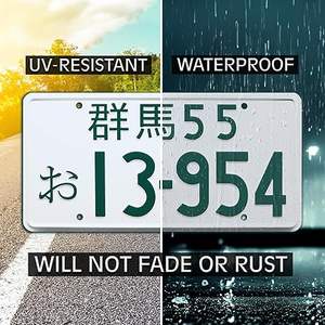 La mejor calidad, diseño de coche japonés personalizado, placa de matrícula en relieve, placas de matrícula de <span class=keywords><strong>Metal</strong></span> - Product Image 2