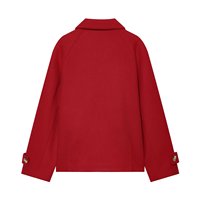 Manteau en laine chic à revers pour femme, nouvelle collection automne 2026, style décontracté et rétro, à manches longues