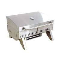 Gril de barbecue de table Gril de bateau portable marin Gril de barbecue à gaz en acier inoxydable avec support de tige
