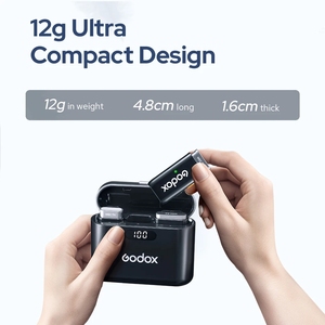 Micrófono inalámbrico de solapa Wec Kit1 Kit2 2.4g mini con estuche de carga para teléfono inteligente, cámara, podcast, entrevista, <span class=keywords><strong>YouTube</strong></span> - Product Image 5
