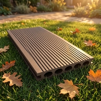 Planche de terrasse extérieure en WPC imperméable, revêtement composite bois-plastique, antidérapant, terrasse, jardin, patio, sol extérieur