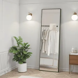 Espejo de cuerpo entero rectangular con marco de aleación de aluminio - Product Image 4