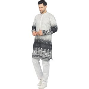 Kurta Bordada de Manga Larga para Hombre, Marca Shikha Fab, Ropa Formal para Eid, Diwali y Festivales - Product Image 3