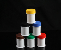 Pots en plastique PP avec bouche large 30ml Pots de pot d'encre avec joint à bouchon à vis joint en feuille d'aluminium pour médecine liquide